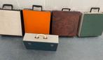 Vintage Grammofoonplaten Koffers - Diverse Kleuren, Ophalen of Verzenden, Gebruikt