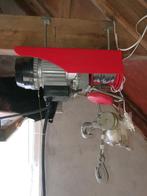 Electrische lier 220 v, topkraft. Met extra hijskabels, Ophalen of Verzenden, Gebruikt