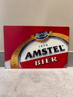 Mancave Bar Café Wanddecoratie metalen bordje Amstel bier, Ophalen of Verzenden, Zo goed als nieuw, Reclamebord