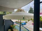 Parasol rechthoekig. Stof creme kleur, kunststof stang., Ophalen, Zo goed als nieuw, Stof, 200 cm of meer
