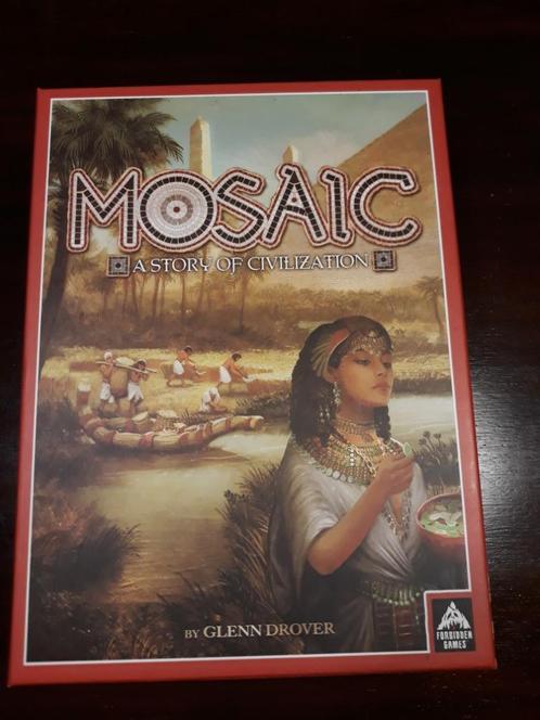 Mosaic: A Story of Civilization, Hobby en Vrije tijd, Gezelschapsspellen | Bordspellen, Zo goed als nieuw, Een of twee spelers