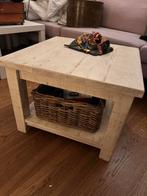 Whitewash massief Grenen tafel  70 x 70 x 50 cm lade hoog, Huis en Inrichting, Tafels | Sidetables, 50 tot 100 cm, Vierkant, Ophalen of Verzenden