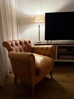 Riviera Maison fauteuil lichtbruin - Goede staat, Huis en Inrichting, Fauteuils, Ophalen, Gebruikt, Stof, 75 tot 100 cm