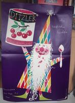 Originele Poster voor Ditzler Confitures van Herbert Leupin, Verzenden, Zo goed als nieuw, A1 t/m A3, Film en Tv