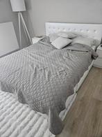Wit bed 160x200 met opbergruimte, Ophalen, Overige materialen, Gebruikt, Wit