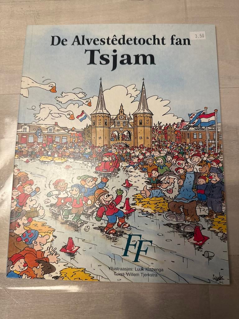 De Alvestêdetocht fan Tsjam - stripboek in het Fries, Boeken, Eén stripboek, Ophalen of Verzenden, Zo goed als nieuw