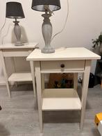 Hemnes nachtkastjes, Huis en Inrichting, Tafels | Sidetables, Ophalen, 50 tot 100 cm, Zo goed als nieuw, 25 tot 50 cm
