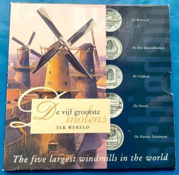 Muntset Schiedam - De 5 grootste molens ter wereld - 1998    beschikbaar voor biedingen