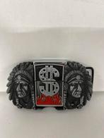 Vintage Indianen Gesp met Dollar Teken, Losse buckle of gesp, Ophalen of Verzenden, Echt leder, Zwart
