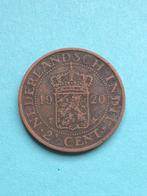 2 1/2 cent 1920, Nederlands Indie., Postzegels en Munten, Munten | Nederland, Koningin Wilhelmina, Losse munt, Verzenden