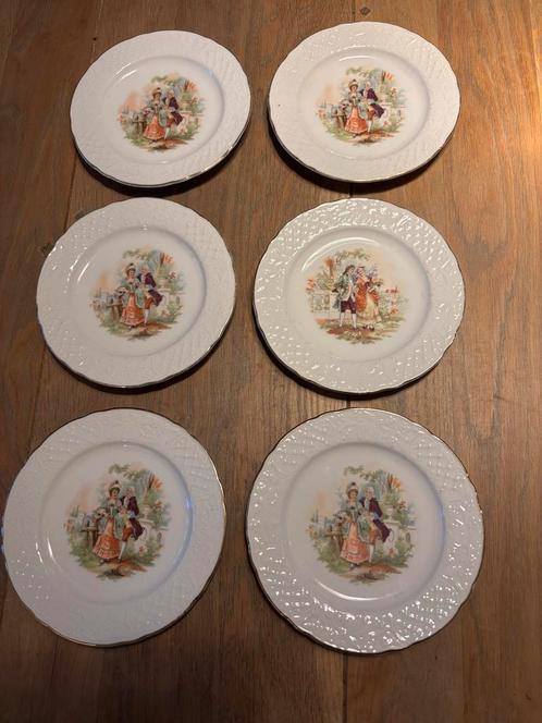 6 Bavaria/Schumann Gebaksbordjes, Antiek en Kunst, Antiek | Servies los, Ophalen of Verzenden