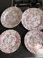 Old Bradbury 4x borden 2x ontbijt en 2x diner borden, Ophalen of Verzenden, Gebruikt, Porselein, Bord of Schaal