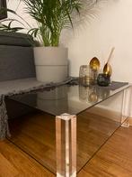 Glas Salon tafel, 50 tot 100 cm, Minder dan 50 cm, Glas, Ophalen of Verzenden