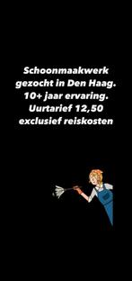 Schoonmaak werk gezocht in Den Haag, Vacatures, Vanaf 10 jaar, Overige vormen