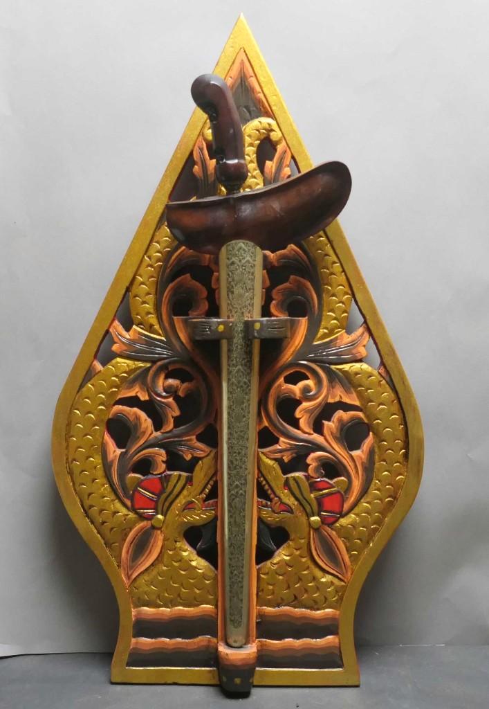 Blawong voor 1 Keris BZ7 Kris houder Gunungan Naga Pengantin, Antiek en Kunst, Kunst | Niet-Westerse kunst, Ophalen of Verzenden