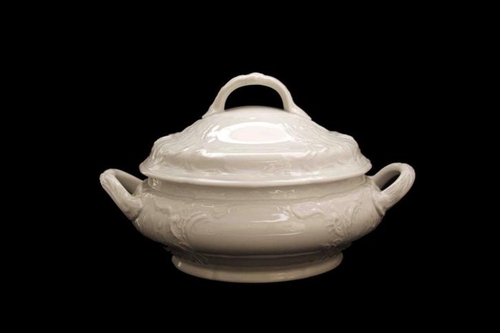 Rosenthal – Sanssouci – Dekschaal – Porselein – Wit, Huis en Inrichting, Keuken | Servies, Gebruikt, Schaal of Schalen, Effen