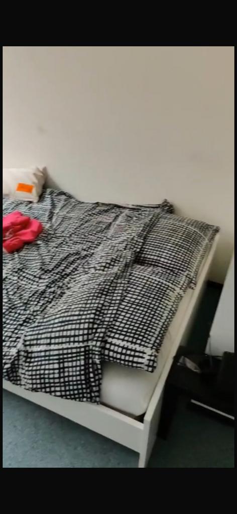 2-persoonsbed 140 x 200 wit | Ikea, Ophalen, Gebruikt, Tweepersoons, 140 cm