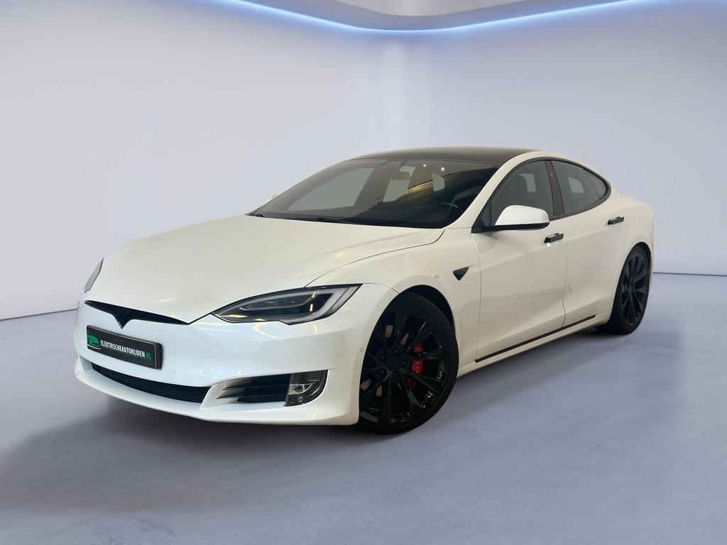 Tesla MODEL S P100D PERFORMANCE|700PK| INRUIL MOGELIJK|, Auto's, Tesla, Model S, Wit, Leder, 1249 min