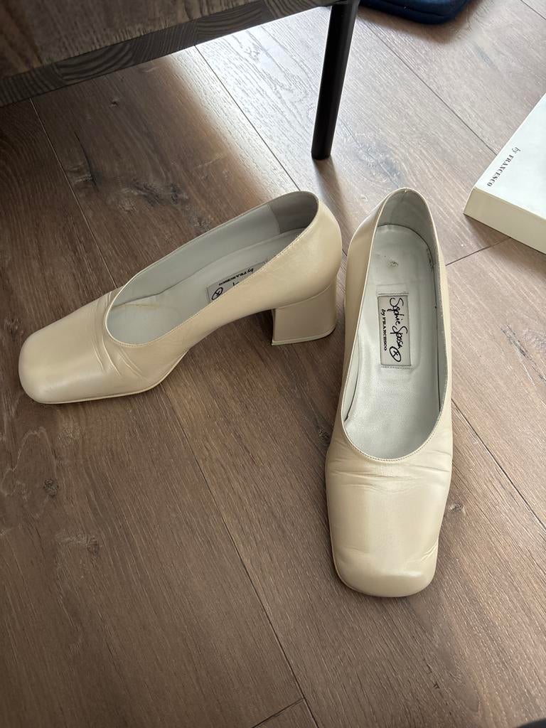 Elegante Trouwschoenen - Sophie Sposa by Francesco, Ophalen of Verzenden, Zo goed als nieuw, Beige, Schoenen