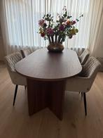 Splinternieuwe japandi walnoot eettafel, Ophalen of Verzenden, Nieuw, Japandi, 4 tot 6 stoelen