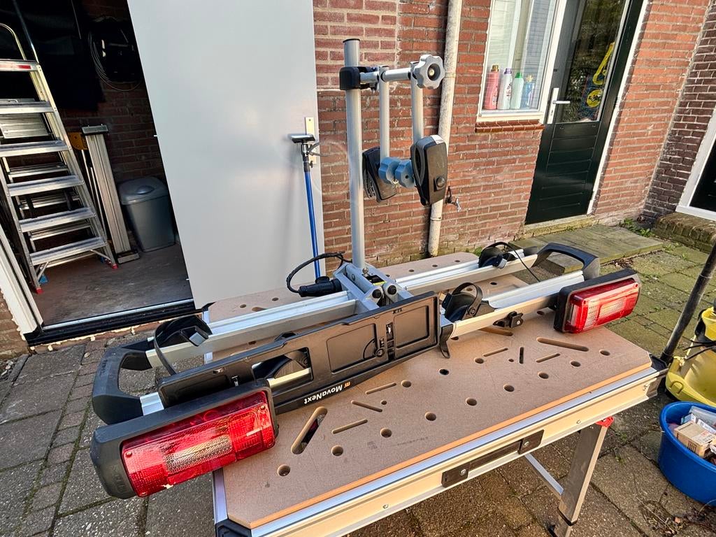 Movanext Lux fietsendrager voor 2 fietsen, Auto diversen, Fietsendragers, Ophalen, Gebruikt, 2 fietsen, Trekhaakdrager