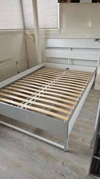 IKEA Trysil bed 140x200 cm met lattenbodems, Huis en Inrichting, Ophalen, Gebruikt, Wit, Tweepersoons