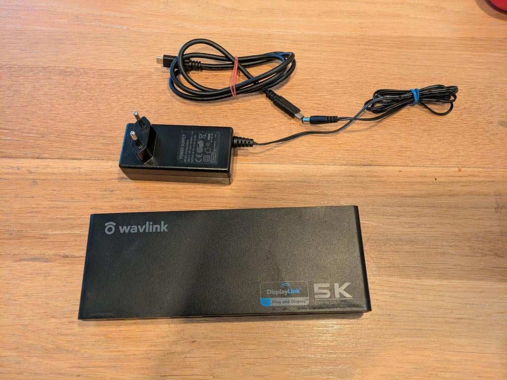 Wavlink USB-C Docking Station (WL-UG69DK1) - Dual 4K Display, Computers en Software, Dockingstations, Zo goed als nieuw, Laptop