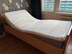 Seniorenbed met elektrische bedbodem, Ophalen, 90 cm, Eenpersoons, Beige