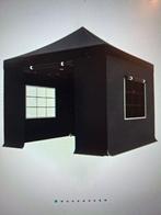 Partytent 3x3m zwart luxe opvouwbaar van Lizzely and Living, Ophalen, Nieuw