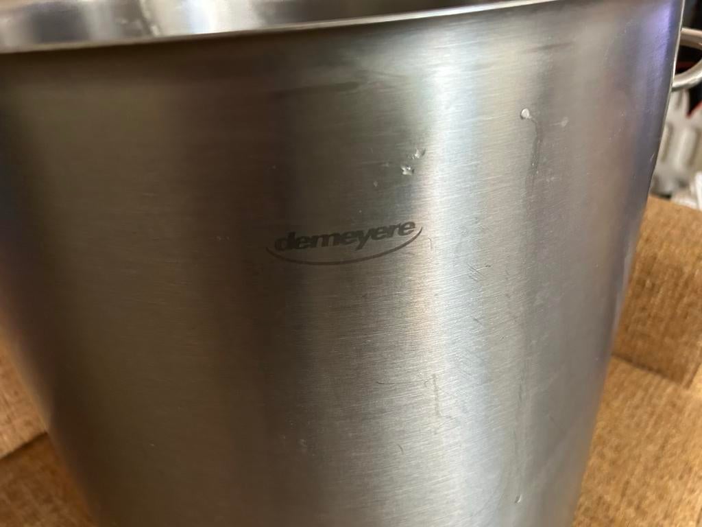 Demeyere Soeppan (zonder deksel), Ophalen of Verzenden, Gebruikt, Rvs, Kookpan of Snelkookpan