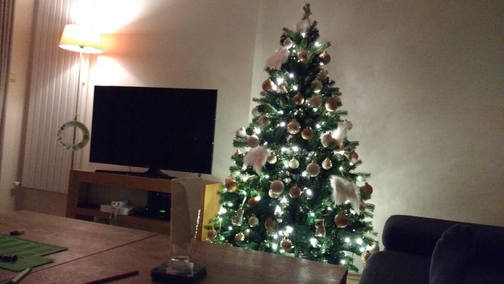 Kerstboom met verlichting. Mooie kwaliteit, Ophalen