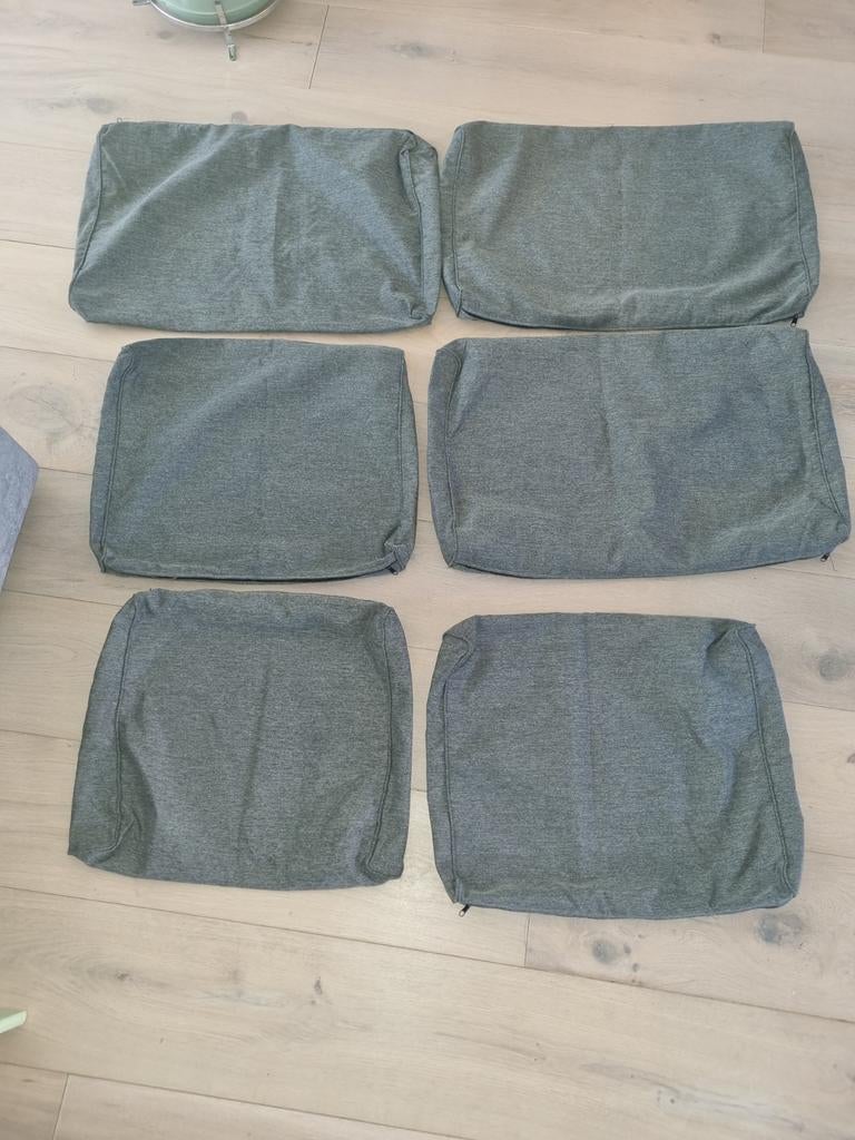 Kussenhoezen outdoor voor loungebank loungezit 7 delig 8cm, Ophalen of Verzenden, Nieuw, Overige materialen, Loungeset