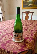 Elegante antieke verzilverde (wijn)fleshouder, Gebruikt, Ophalen of Verzenden, Minder dan 5 flessen, Metaal