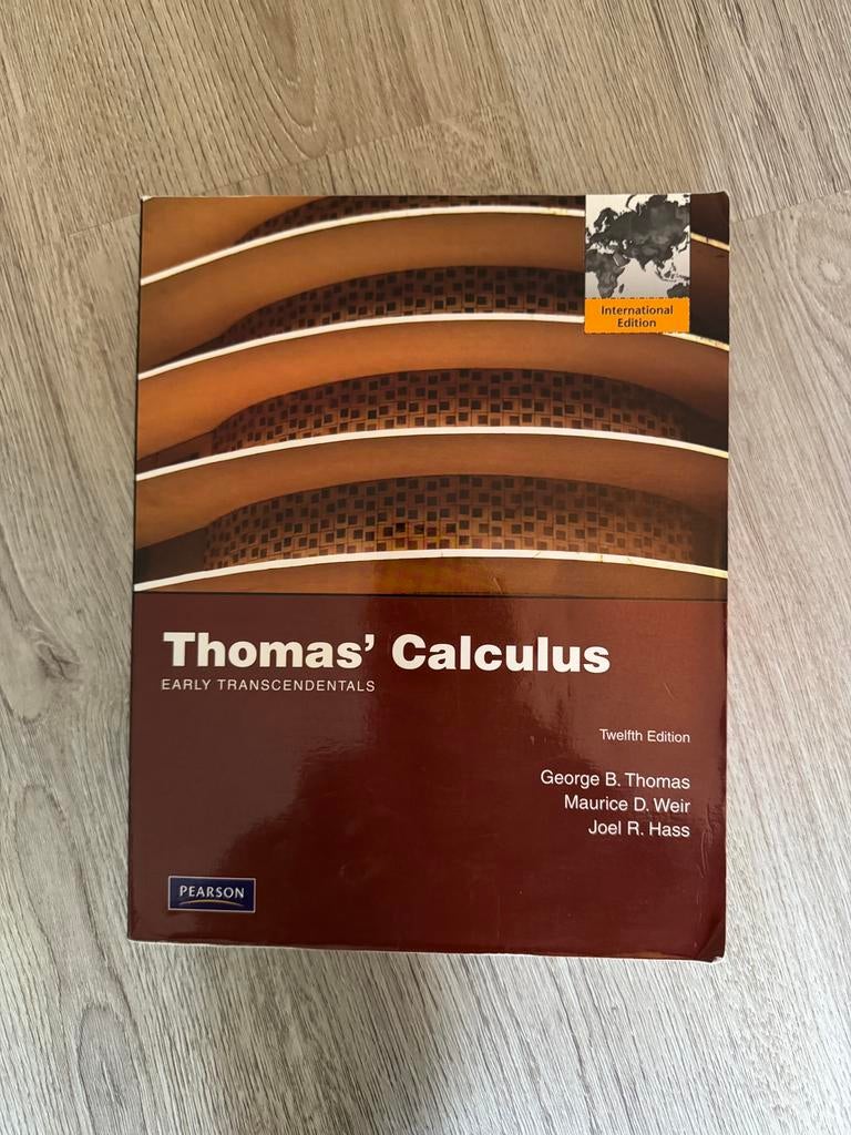 Thomas calculus - 12th edition, Ophalen of Verzenden, Beta, Zo goed als nieuw, WO