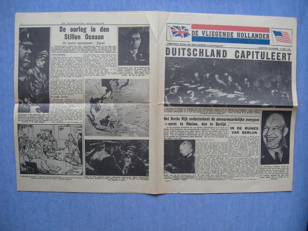 Facsimile uitgave) De Vliegende Hollander van 10 mei 1945, Verzamelen, Tijdschriften, Kranten en Knipsels, Verzenden, 1940 tot 1960