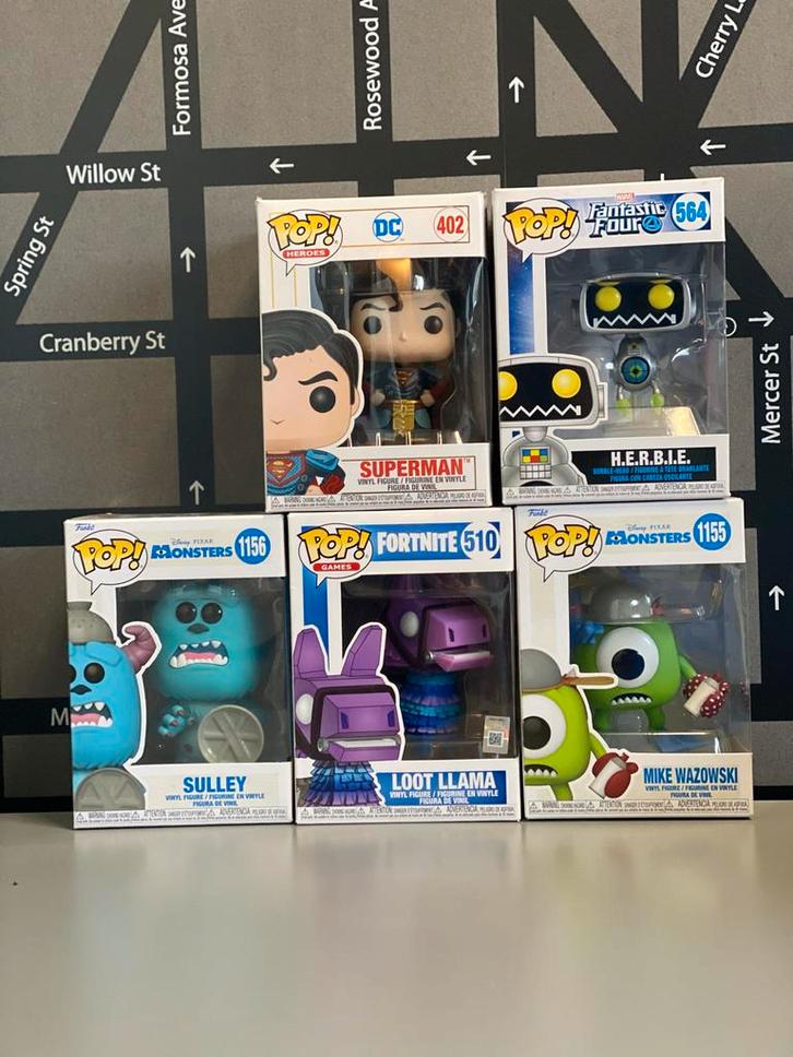 Leuke Funko Pops te koop: Superman, Monsters Inc, Fortnite, Verzamelen, Poppetjes en Figuurtjes, Nieuw, Ophalen of Verzenden
