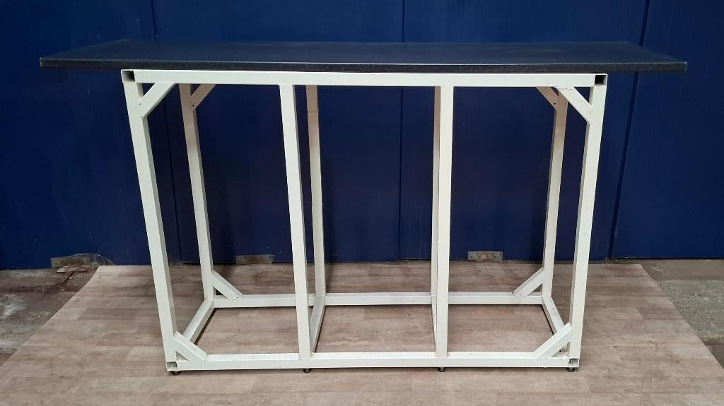 Metalen werkbank met los blad, Doe-het-zelf en Verbouw, Werkbanken, Ophalen, Gebruikt, 170 cm of meer