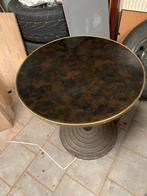 2 terrastafels met zwaar gietijzeren voet., Ophalen of Verzenden