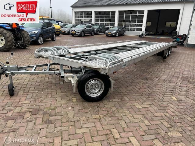 veldhuizen schamel autotransporter aluminium slechts 5000 km, Auto diversen, Aanhangers en Bagagewagens, Gebruikt