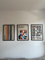 3x Bauhaus canvas + lijst, Ophalen