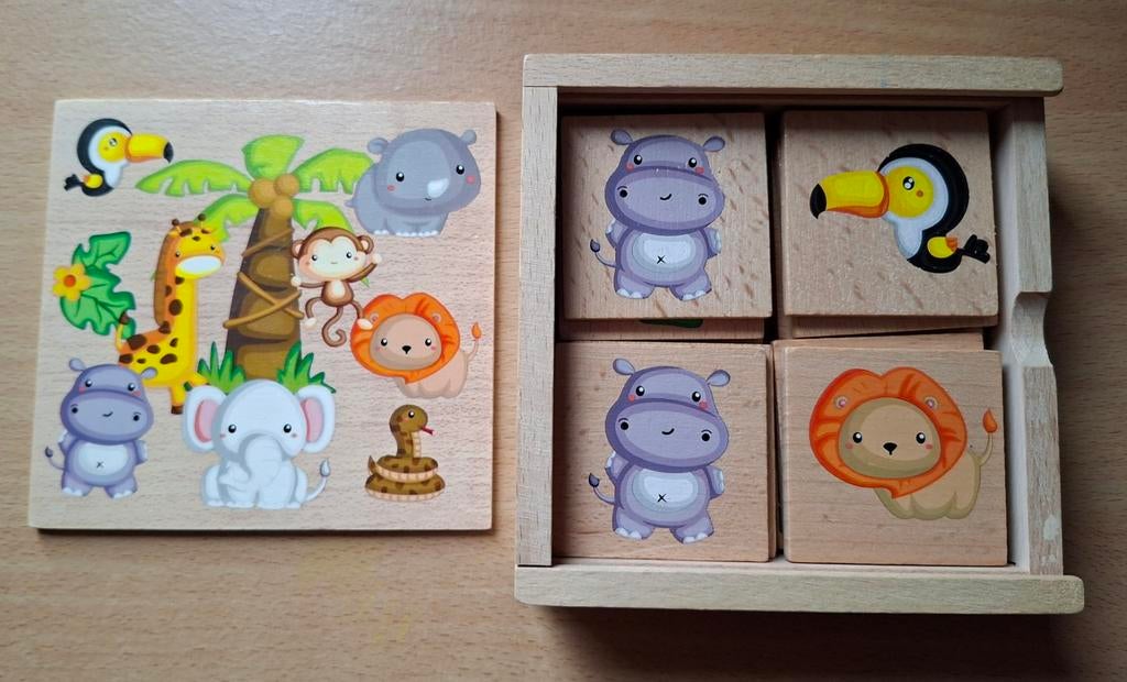 Jungle houten memory spel compleet, Kinderen en Baby's, Speelgoed | Houten speelgoed, Ophalen of Verzenden, Zo goed als nieuw