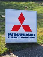 Hele grote dubbelzijdige lichtbak Mitsubishi Turbochargers, Ophalen, Gebruikt, ., Lichtbak of (neon) lamp