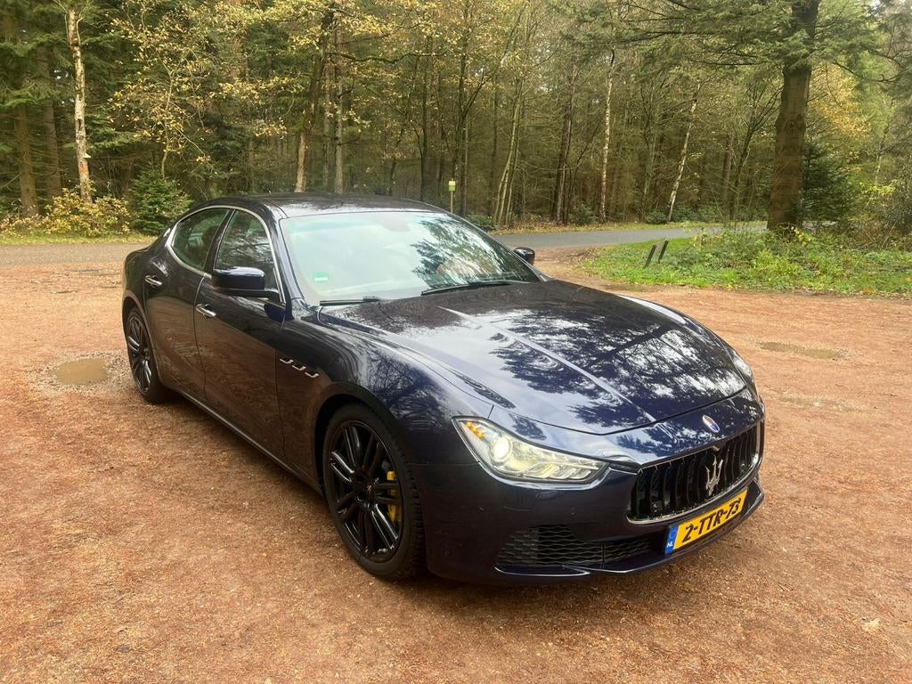 Maserati Ghibli 3.0 D 2014  unieke kl alle zone,s toegestaan, Auto's, Achterwielaandrijving, Blauw, 2987 cc, Diesel