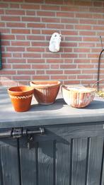 Terracotta bloempotten, Ophalen, Rond, Steen, Minder dan 30 cm