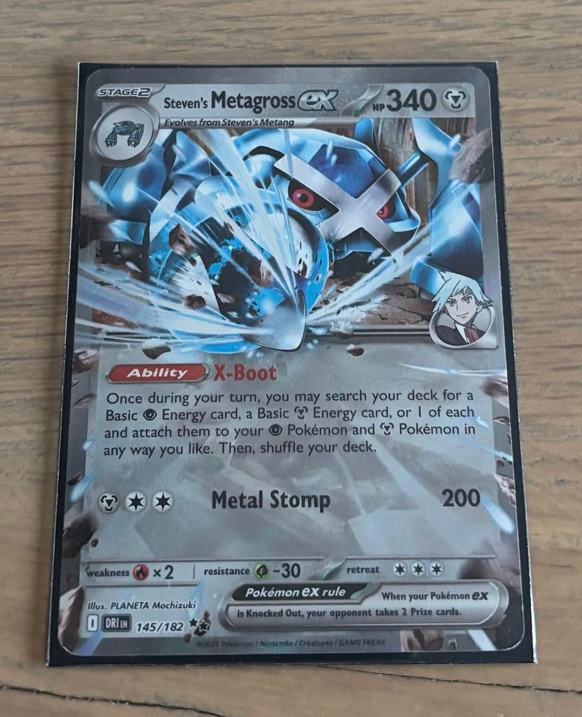 Pokemonkaart Steven’s Metagross EX, Ophalen, Zo goed als nieuw