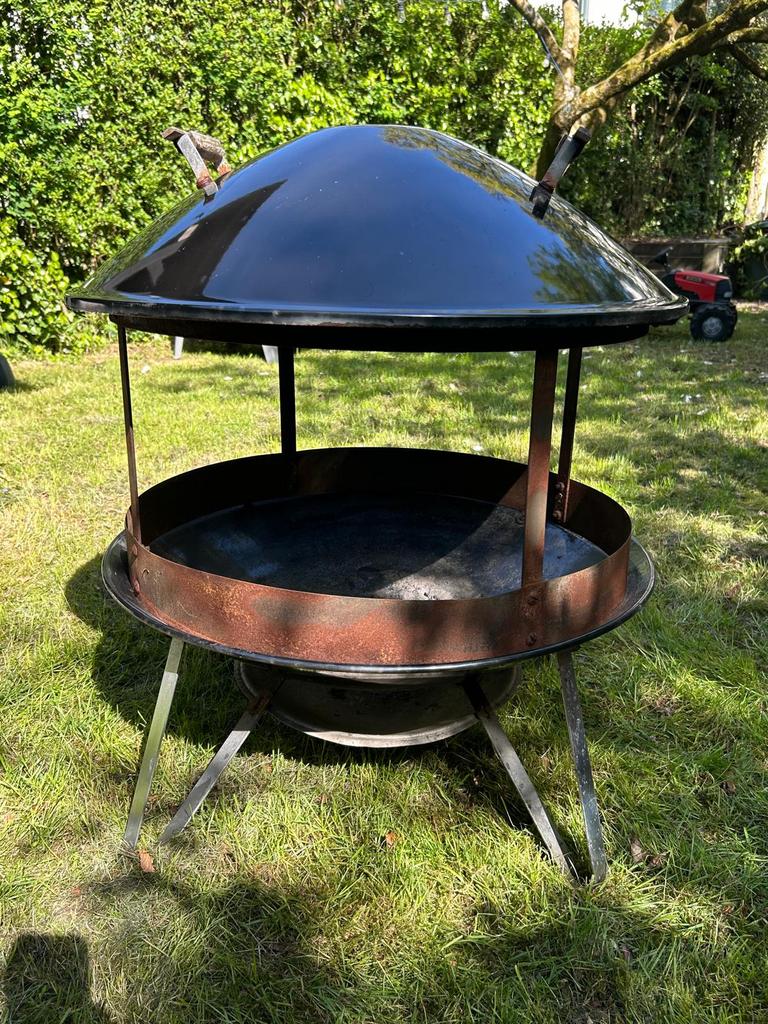 Weber vuurschaal met deksel, Ophalen, Gebruikt