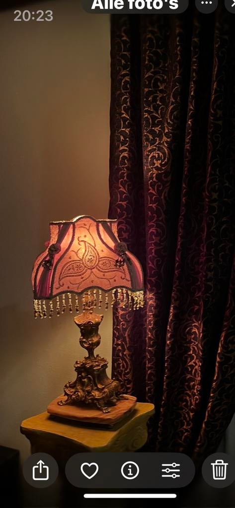 Lamp met kap, Antiek en Kunst, Ophalen of Verzenden