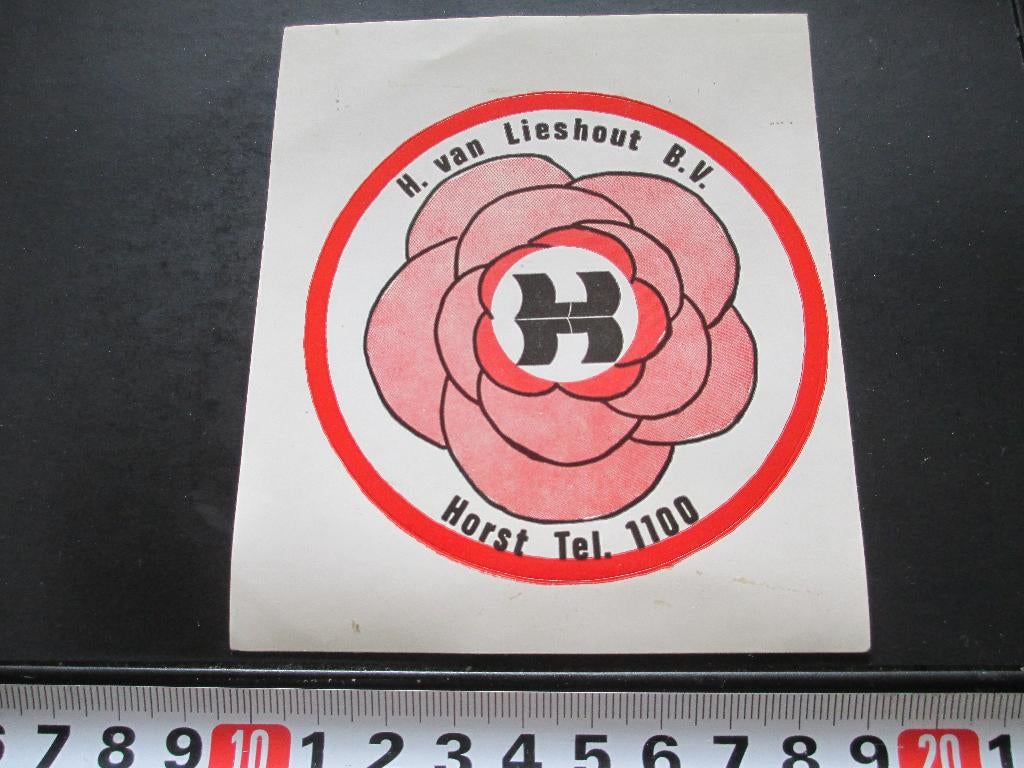 sticker horst h van lieshout bv, Verzamelen, Ophalen, Zo goed als nieuw