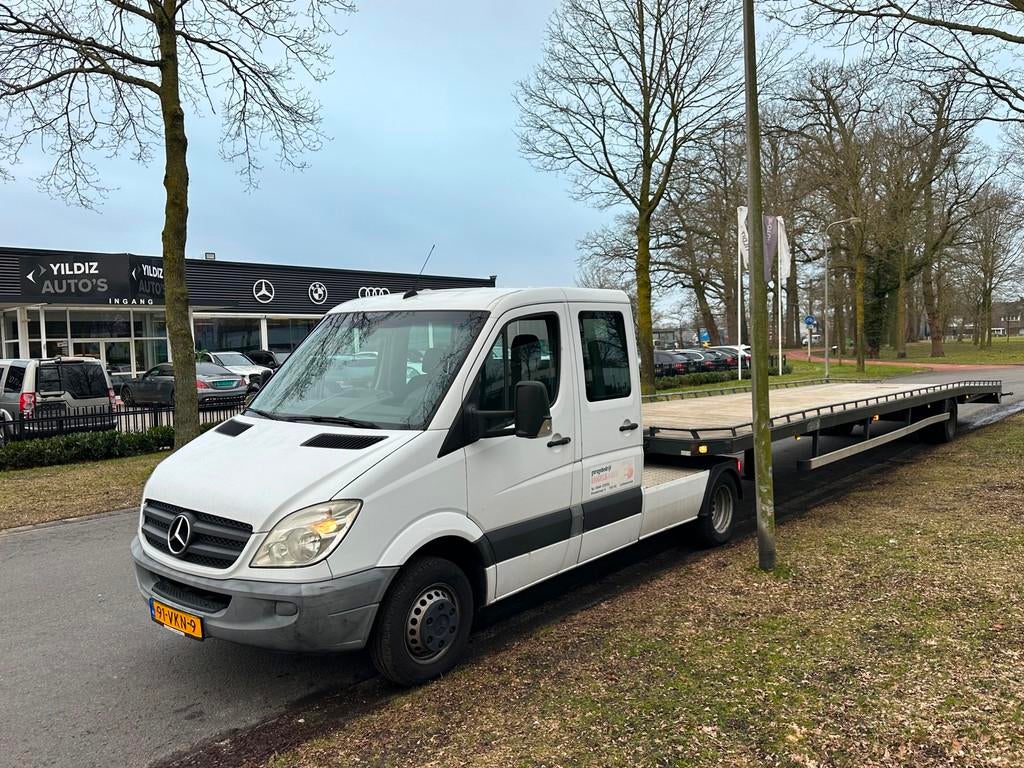 Mercedes-Benz Sprinter 518 3.0 V6 CDI Dubbel Cabine|BE-Trekk, Automaat, Gebruikt, Zwart, 2987 cc