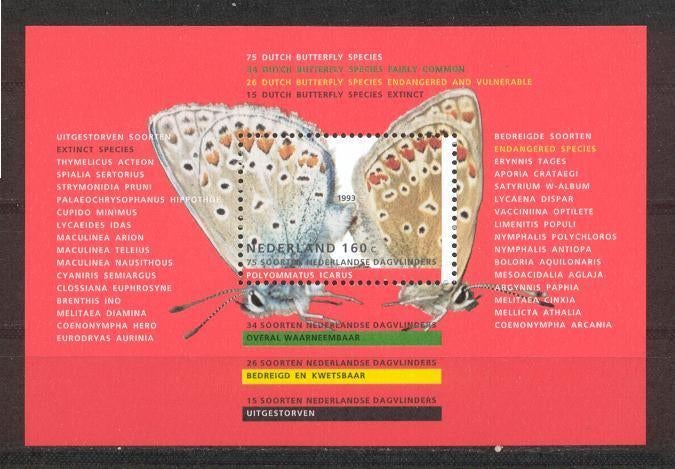 Nederland nr. 1556 Blok Milieu en Natuur 1993 postfris, Postzegels en Munten, Ophalen of Verzenden, Na 1940, Postfris